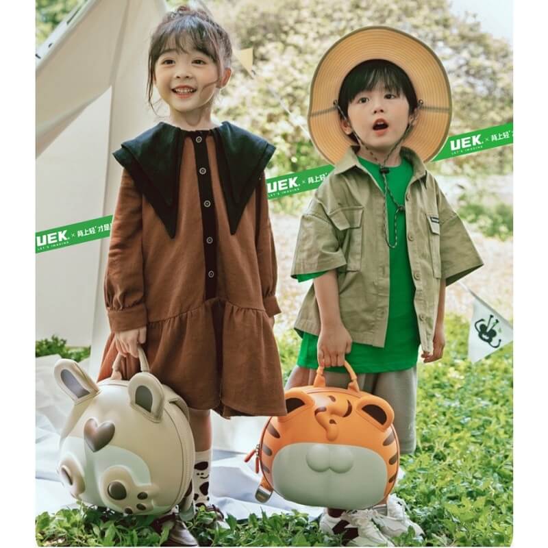 Balo UEK cho bé học mẫu giáo – Hình thú 3D (con hổ)