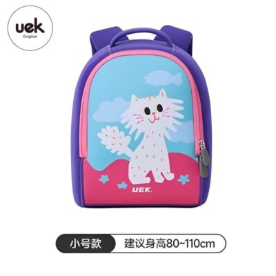 Balo UEK cho bé học mẫu giáo - Logo mèo trắng (size S)